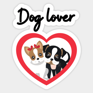 Dog Lover Cute Dogs Sticker